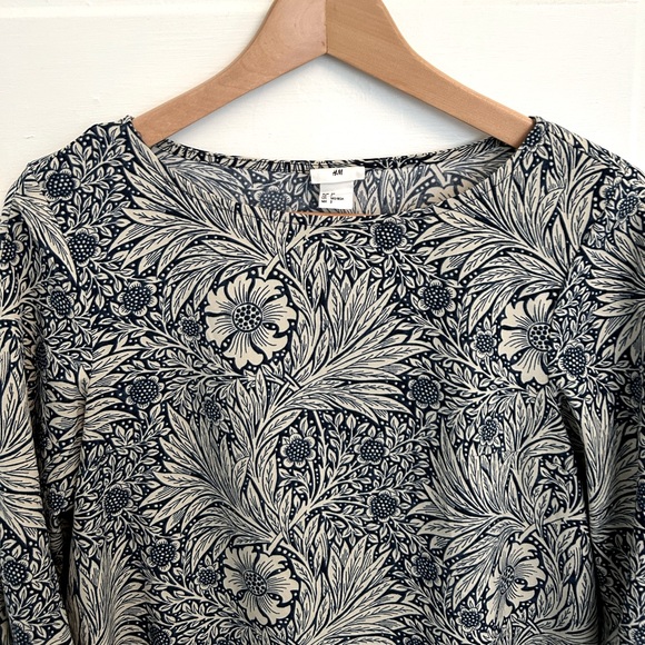 Limited Edition Blue Cornflower William Morris x H&M tunic dress US2 - Picture 9 of 12